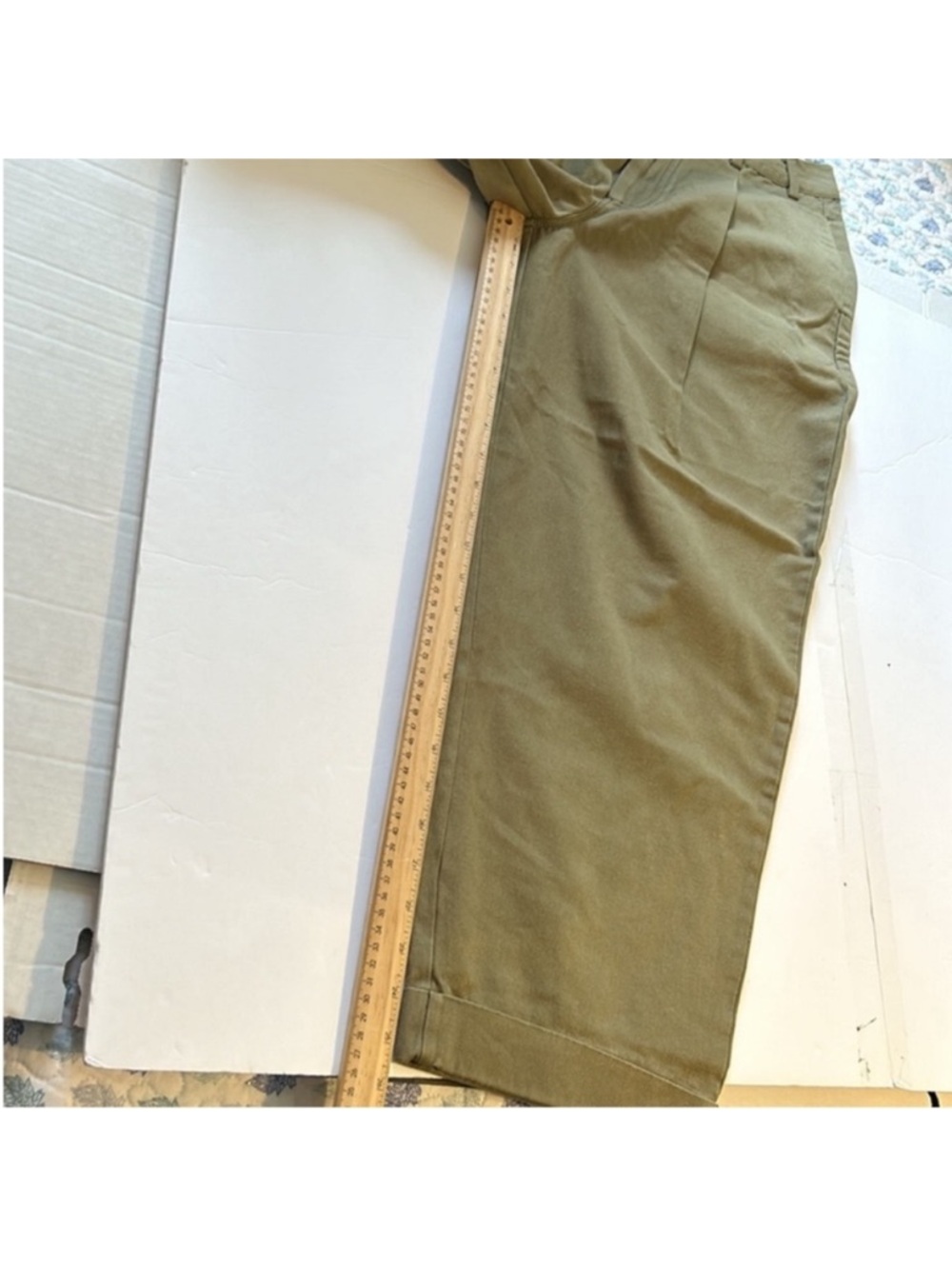 Free People 2 Pants Needed Breaking Trousers pockets 100% cotton in Willow NWT - Picture 13 of 13